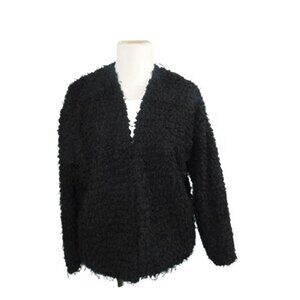 Nordstrom Socialite Size S Small Black Lined Nubby Cardigan Jacket NWT